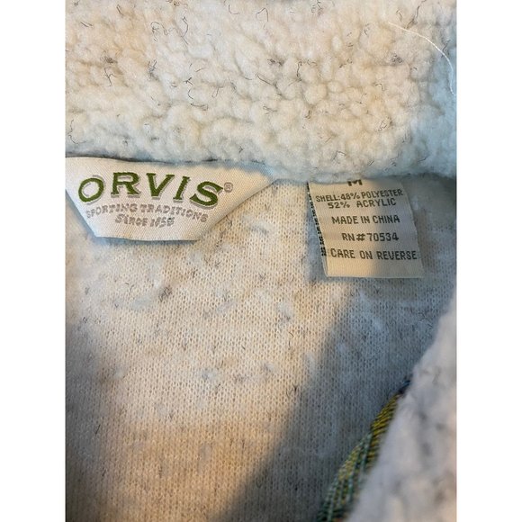 Orvis off white and gray tapestry trim jacket size M - Picture 7 of 7